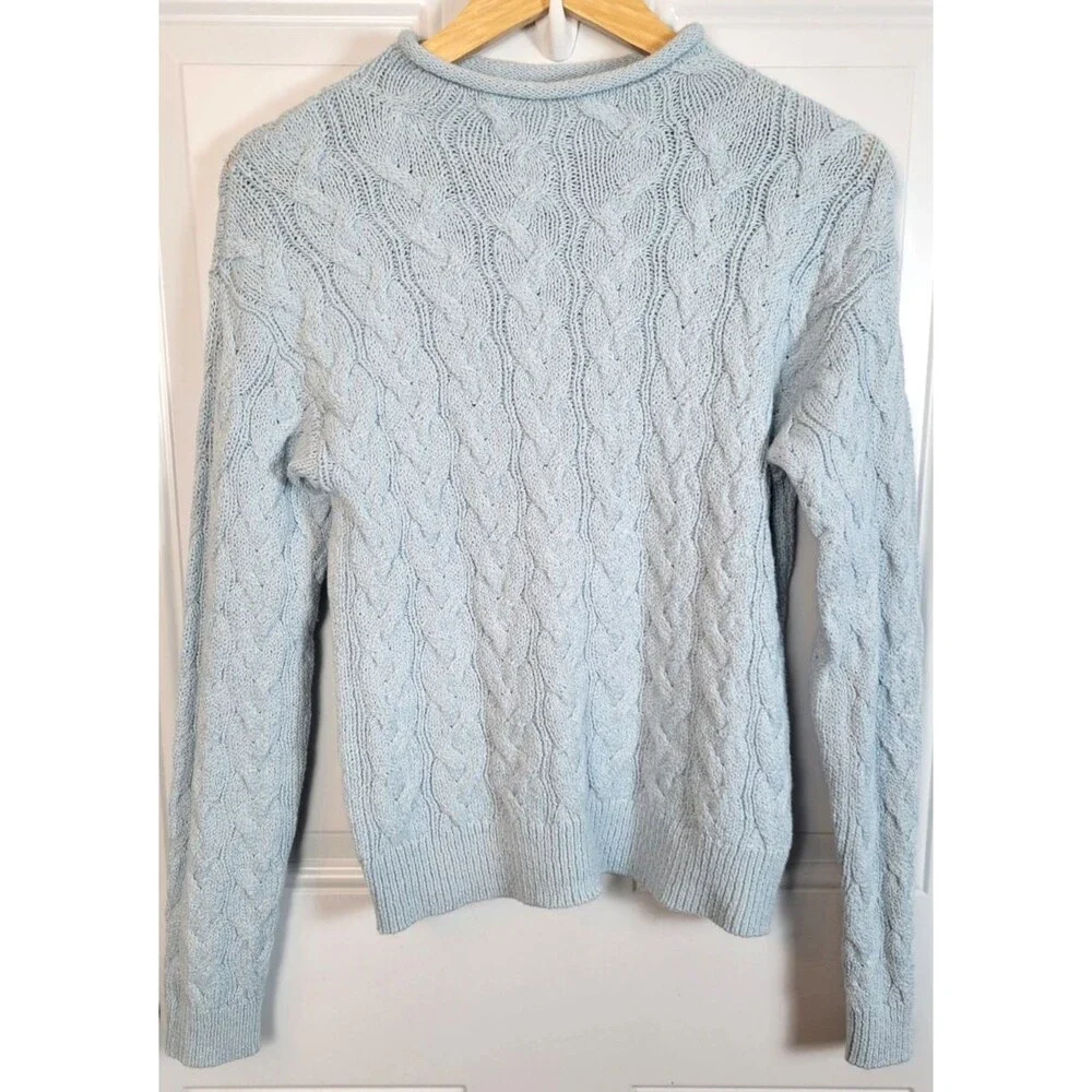 J. Crew Womens Cable Mockneck Sweater Size S